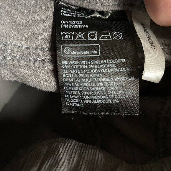 H&M Gray Corduroy Pants Size 2T - Picture 3 of 4